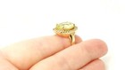 Handmade Yellow Topaz 925 Sterling Silver Bronze Womens Ring Size 6.5 — photo 6