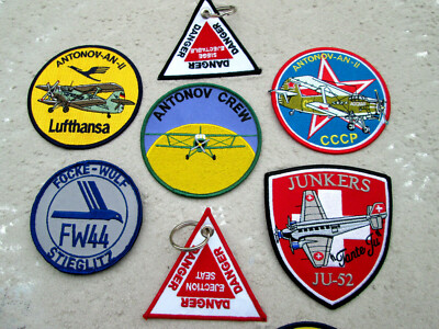 Patch  Ju-52 Lufthansa / Fokker Dr.1 Set / Antonov An-2 / Avion Aircraft YAKAiR