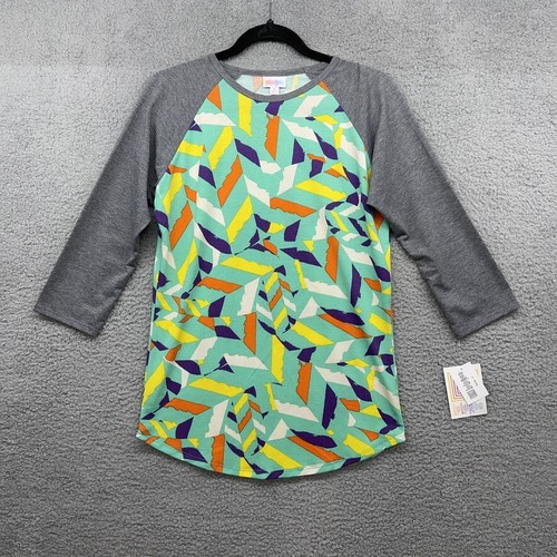 T-shirt Randy LuLaRoe Manches 3/4 Multicolore Taille 3XL - Neuf Avec étiquette, Super Confort