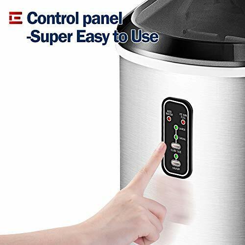 EUHOMY Ice Maker Machine Countertop, 26 lbs in 24 Hours, 9 Cubes