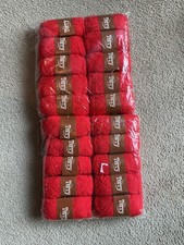 SIRDAR THE TERRY LOOK 4PLY 90%ACRYLIC 10%NYLON SHADE RED- 2 PKTS=20 X 50 GRAM BA