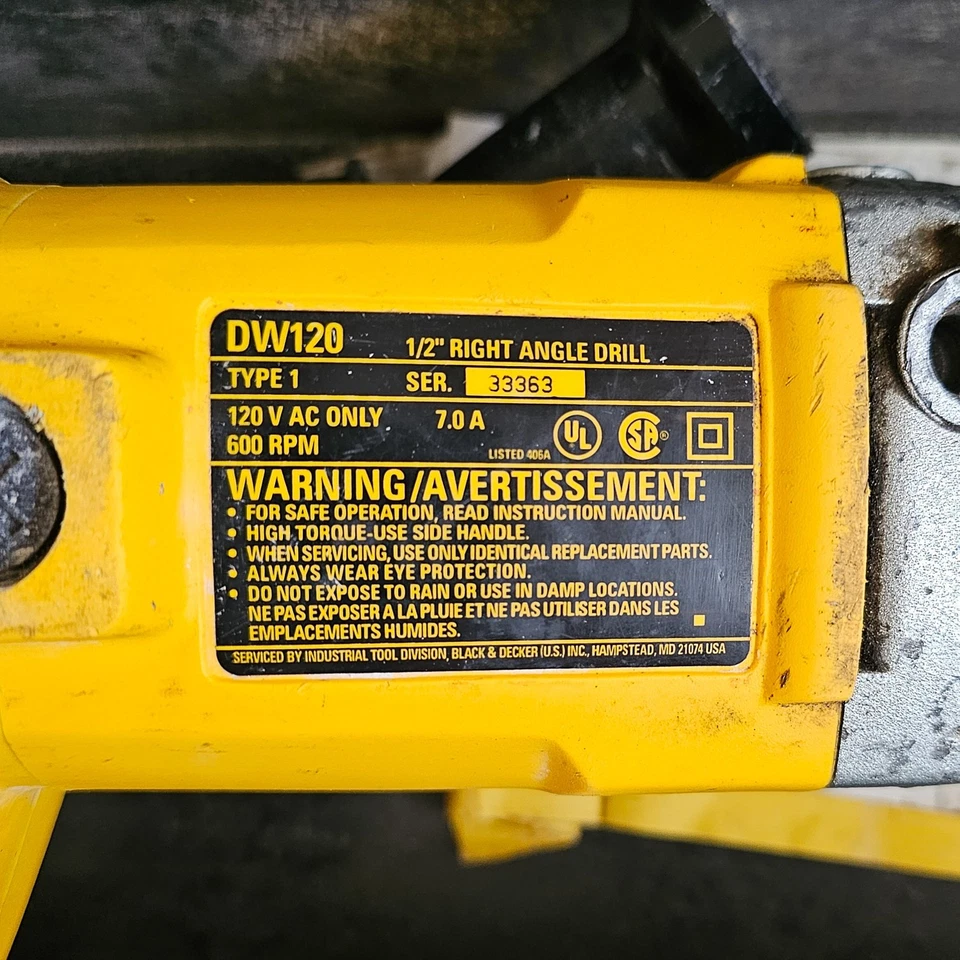 Dewalt DW120 1/2 直角钻带硬质保护壳 — 第 2/3 张图片