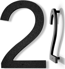 10 Inch Black House Numbers for Outside, Large Floating Home Address Numbers, Mo