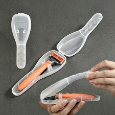 Clear Razor Travel Case Dustproof Shaver Holder Beach Camping Business Trip