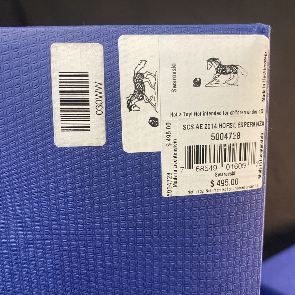 Estatueta Swarovski 5004728 cavalo Esperanza 19,9 x 6 x 12,2 cm embalagem original - Imagem 3 de 4