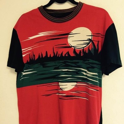 USED PRADA HAWAIIAN T-SHIRT VERYGOOD