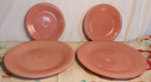 2 Homer Laughlin Fiesta Rose Pink 10.5" Dinner Plates 7.25" Bread Salad Dessert — photo 1