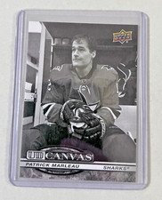 2025-26 UD Series 2 Patrick Marleau UD Canvas Retired Legends Black & White