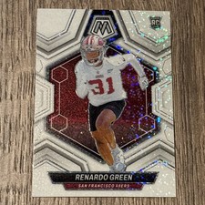 2024 Panini Mosaic RENARDO GREEN White Sparkle Prizm Rookie RC SSP #358 49ers