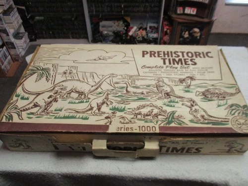 MARX PREHISTORIC TIMES PLAYSET COMPLETE IN BOX 1958 RARE SERIES 1000 NO 3390