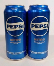 Pepsi Nitro Soda Discontinued 13.65 Oz New Lot Of 2