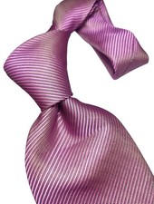 Rare Luxury Tie Vintage Pure Silk Jaquard Soldi Pattern Pink 9,5Cm Wide Perfect 