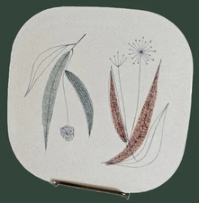 Rare 50s Franciscan Trio Square Lunch Plates 1 of 4