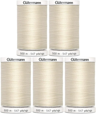 Sew-All Thread 547Yd - 5 Pack (Egg Shell)