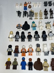 Huge LEGO Star Wars Minifigure Lot 60+ Figs w Accessories Greedo, Commander Cody