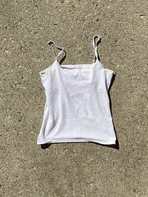 So Wear It Declare It womens white tank top spaghetti strap