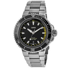 New Oris Aquis Depth Gauge Automatic Black Men's Watch 01 733 7755 4154-Set MB
