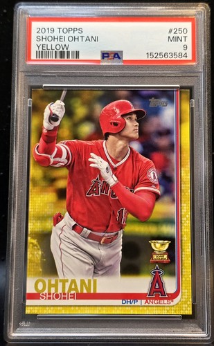 SHOHEI OHTANI 2019 Topps Shohei Ohtani #250 Yellow Swinging Rookie Cup 🫆PSA 9🫆