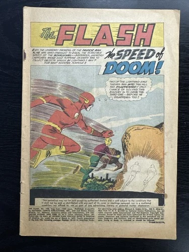 The Flash #108 NO COVER Silver Age Superhero Vintage DC Comic 1959