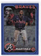 2024 Topps Chrome Logofractor J.P. Martinez RC #294 Blue MLB Refractors #/150