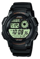 Casio Armbanduhr AE-1000W-1AVEF Digital Casio Collection Schwarz Stoppuhr