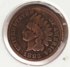 US Rare Old West 1883 Indian Head Penny Coin American Collection Shield Cent USA