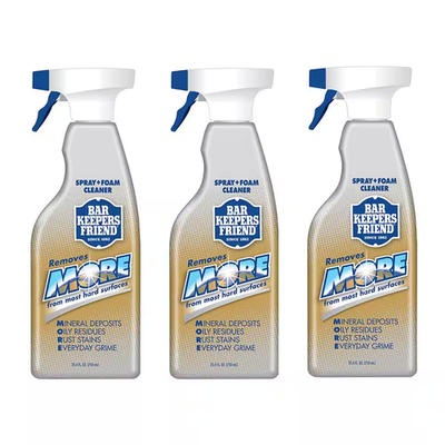 #ad Bar Keepers Friend More Spray amp; Foam 25.4 oz. 3 Pack Rust Grime Stains Remover $14.60
