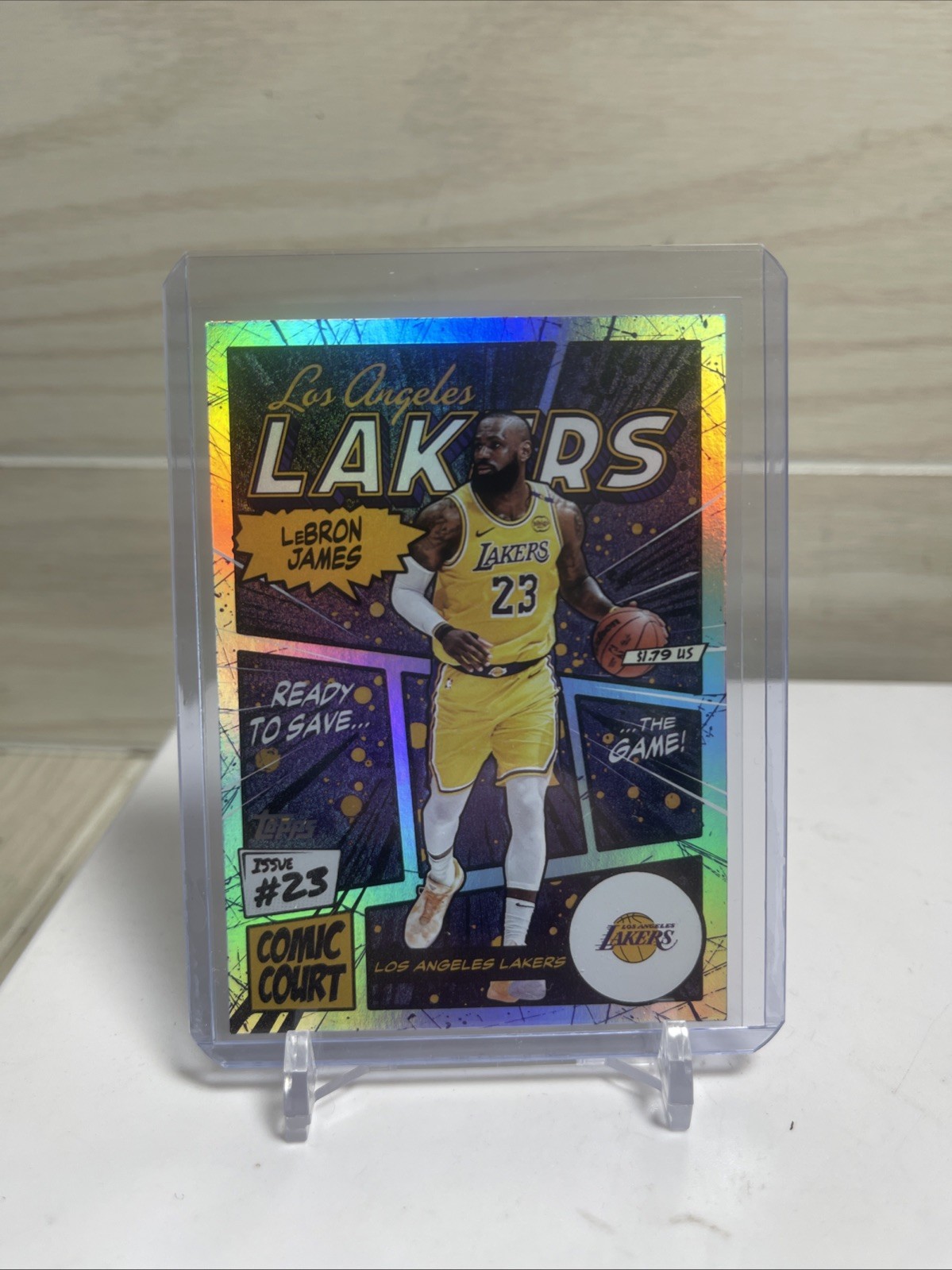 LeBron James 2025/26 Topps Basketball Comic Court SSP #CC-1 Los Angeles Lakers