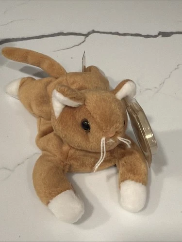 Rare Errors Vtg 1993 Ty Beanie Babies Nip The Cat Plush Stuffed Animal Retired