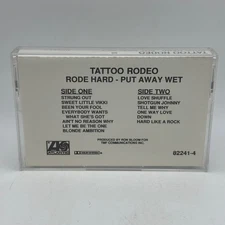Tattoo Rodeo Rode Hard - Put Away Wet 1991 Cassette Tape Atlantic Advance PROMO