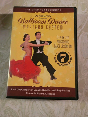 DanceCrazy BALLROOM DANCE MASTERY SYSTEM DVD 7-Disc Set 14 Hours 2007 VERY GOOD