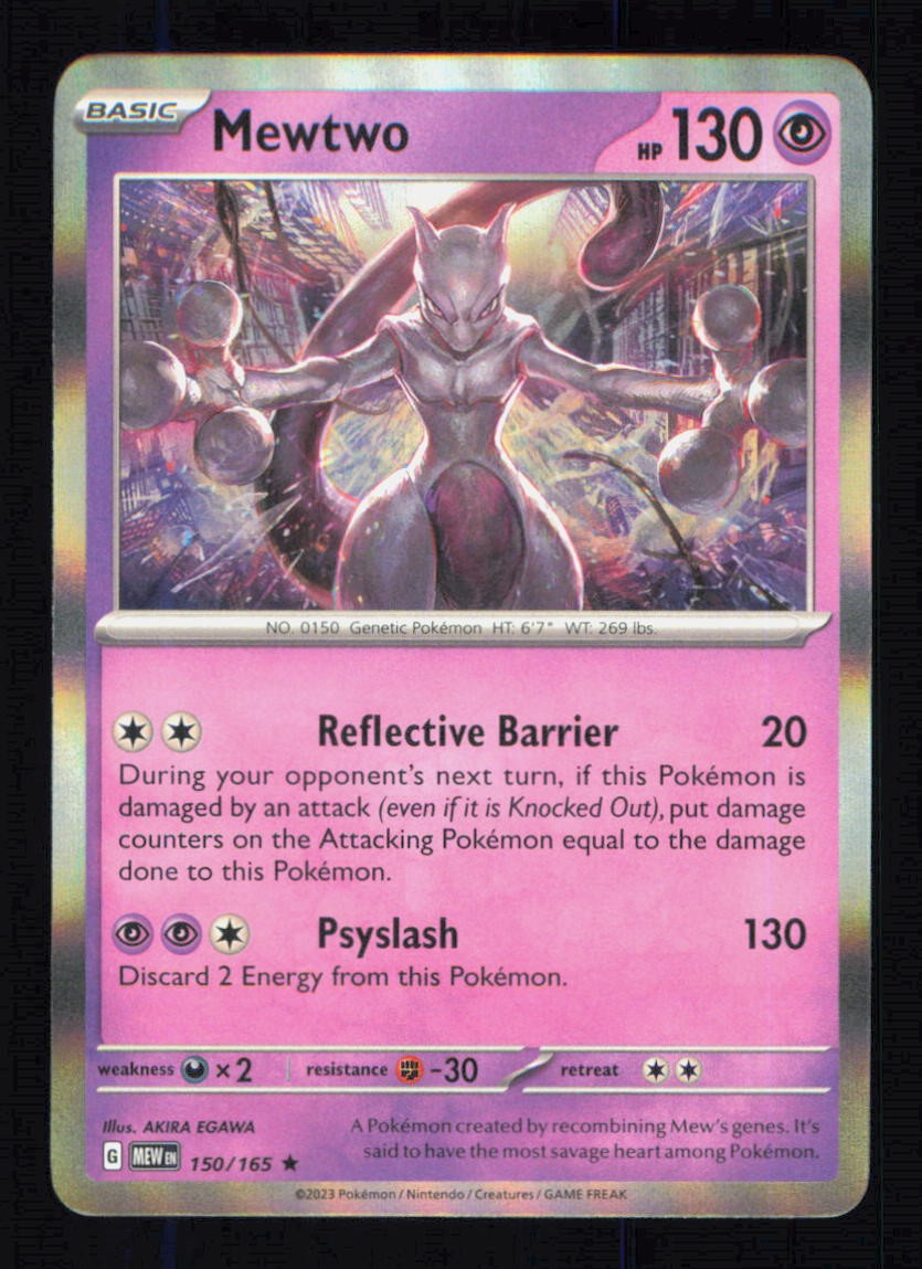Mewtwo 150/165 Holo 151 Pokemon Near Mint