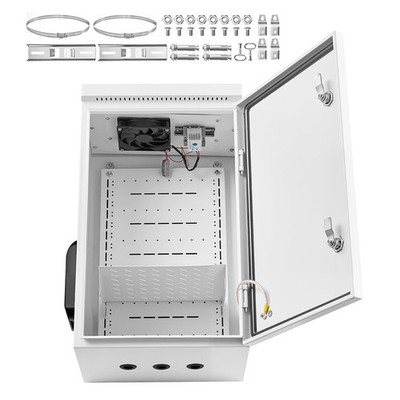 Uimoso Outdoor Electrical Enclosure Steel Junction Box 23.62x15.75x11.81 in