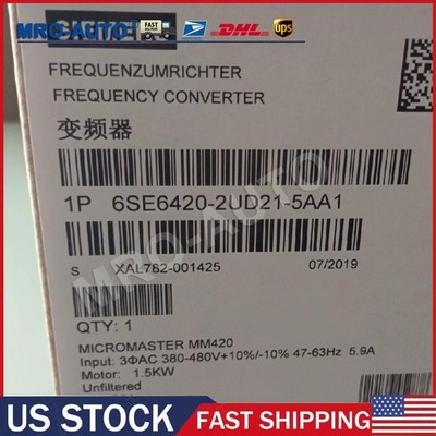 NEW Siemens 6SE6420-2UD21-5AA1 6SE6 420-2UD21-5AA1 MICROMASTER420 without filter