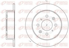 2x REMSA Disque de frein Arrière pour HONDA CIVIC VI Hatchback (EJ, EK) 239mm