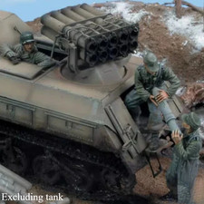 1/35 Resin Figure Model Kit Tank Crew 3 Figures Unassembled Unpainted