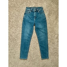 EUC I American Eagle Outfitters I High Waisted Stretch Mom Jeans I Size 0