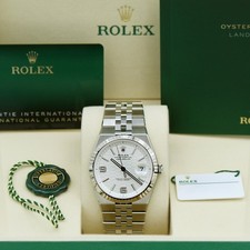 Rolex Land Dweller 40 127334 White Honeycomb Dial 2026 Unworn Box & Papers