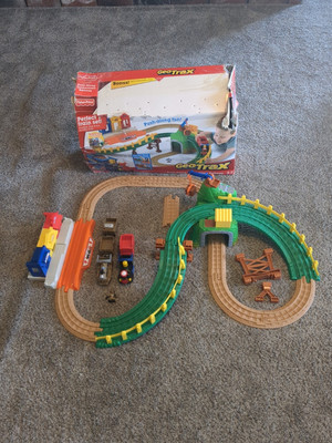 Fisher Price GeoTrax Push Along Timbertown Railway Set Kids Play Train  Tracks
