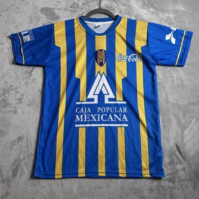 Atletica Club San Luis Soccer Futbol Jersey Mens Small Blue Stripe Patch Corona