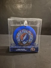 Grateful Dead Steal Your Face Good Ol' Grateful Dead Glass Christmas Ornament