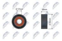 Spannrolle Keilrippenriemen NTY RNK-BM-043 Kunststoff FüR BMW 1Er F21 F20 3Er