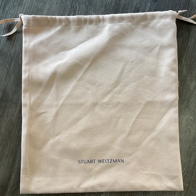Stuart Weitzman Drawstring Pink Dust Bag for Shoes Handbags 13 X 16