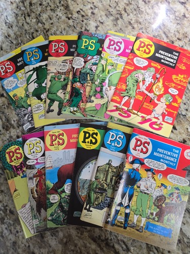 PS Preventive Maintenance Monthly Magazine 1976 Lot of 12 (Jan-Dec)