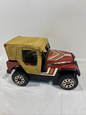 Vintage 80’s Tonka Gold Digger Metal Jeep With Soft Top