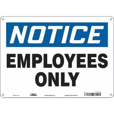 Condor 472F48 Safety Sign, 10 In Height, 14 In Width, Aluminum, Horizontal