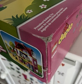 NEW Sealed LEGO Duplo Play House 10505 Shower Wallpaper Mom Dad Cat Girl Home