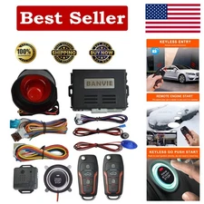 Complete Keyless Entry & Remote Start Solution with 1-Way Alarm - Easy Install