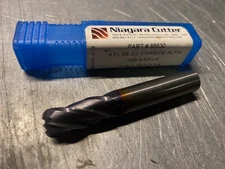 Niagara Cutter solid carbide 4-flute 7/16x7/16x1x2-3/4" end mill EDP 85530