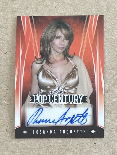 2025 Leaf Pop Century Rosanna Arquette Autograph Card #’d /4
